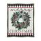 Stupell Industries Merry Christmas Tartan Wreath Framed Floater Canvas Wall Art